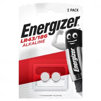 Energizer LR43 alkalijska gumbna baterija, 2 kosa