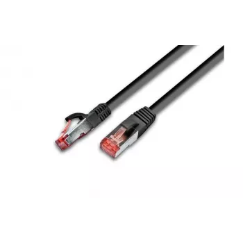 Wirewin Cat6 S/FTP patch kabel, 0,25 m, črn