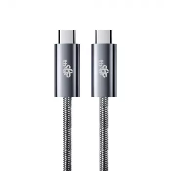 TB prepleten USB 3.2 Gen 1 kabel USB-C na USB-C, 1 m, 100 W, črn
