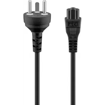 Goobay napajalni kabel, 2 m, črn (30857)