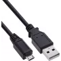 InLine Micro-USB 2.0 kabel, USB-A vtič na Micro-B vtič, 3 m, črn (31730U)