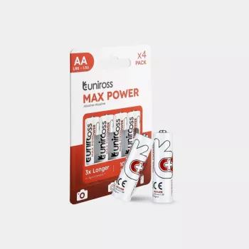 Uniross Max Power baterije AA / LR6 2900mAh, 4 kosi