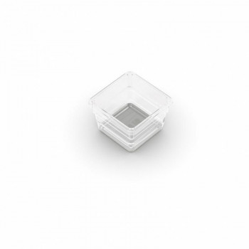 KIS Box Sistemo organizator 1 7,5 x 7,5 x 5 cm prozoren/svetlo siv