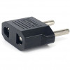 iLike adapter za električno vtičnico USA / CN 2-polni na euro 2-polni, črn