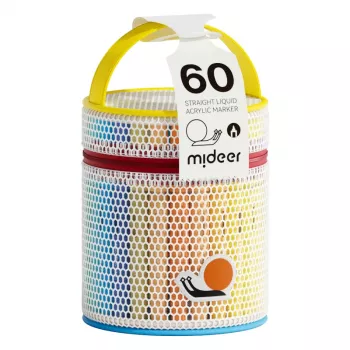 mideer tekoči akrilni marker s čopičem – 60 barv v tubi