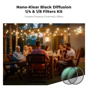 K&F Concept 2 v 1 komplet filtrov Black Diffusion 1/4 in 1/8, 67 mm (SKU.1714V1)