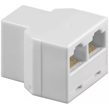 goobay T-adapter ISDN razdelilnik bel