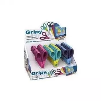 WEDO Gripy škarje za ustvarjanje, okrogle, 130 mm, za desničarje, nerjavno jeklo – prikaz s 30 kosi