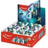 Maped Pyramide DRAGON plastična radirka, bela, trikotna, brez ftalatov in PVC, 24-kosni display (119527)