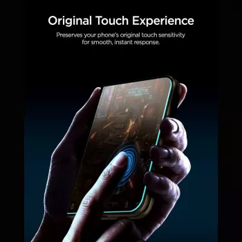 Spigen Glas.TR EZ Fit Pro AC Privacy steklena zaščitna folija za zaslon za iPhone Duo (AGL12016)