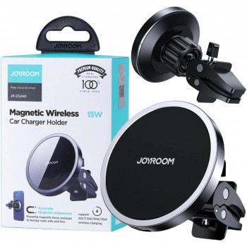 Joyroom JR-ZS240 magnetno držalo za avto s 15W brezžičnim polnilnikom Qi, MagSafe
