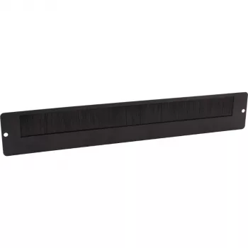 Getfort krtačna kabelska prehodnica za stenske omare, 340 mm, črna