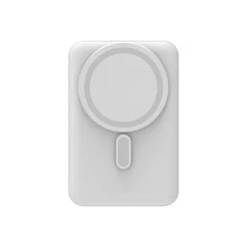 mophie Essentials magnetna brezžična powerbank 10K s stojalom, bel (401118084)