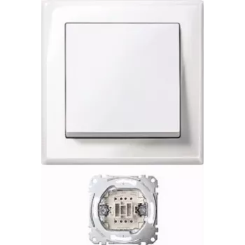 MERTEN jumbo stikalo MEG3341-1419, termoplast, polarno bel, AC 250 V