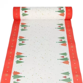 PAPSTAR božični namizni tekač Plain Christmas Trees iz Airlaida, na roli, dimenzije: (Š)400 mm x (D)24 m