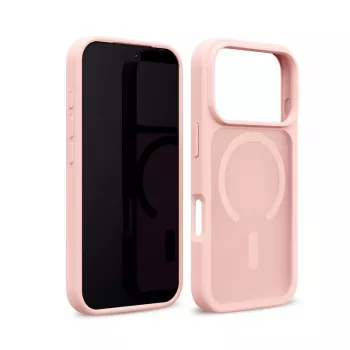 Crong Matte Magnetic MagSafe ovitek za iPhone 18 Pro Max / 17 Pro Max, roza