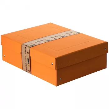 FALKEN PURE škatla za shranjevanje 1250 listov pastelno oranžna 24,0 x 32,0 x 10,0 cm
