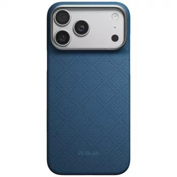 PITAKA Edge Case Argyle MagSafe ovitek za iPhone 18 Pro Max / 17 Pro Max, polnočno modra