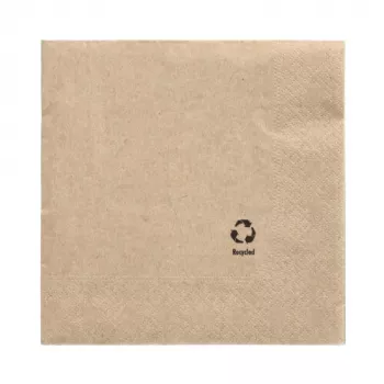 PAPSTAR prtički, 330 x 330 mm, 3-slojni, naravni, 1/4 pregib, recikliran papir, barvno tiskani