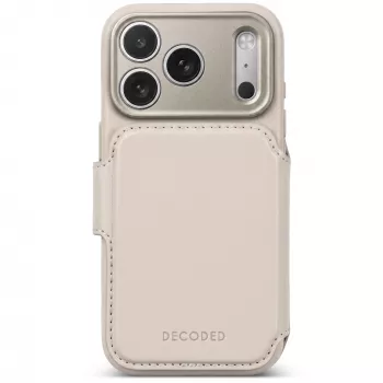 Decoded Leather Detachable Wallet usnjen ovitek za iPhone 18 Pro Max / 17 Pro Max, MagSafe, taupe