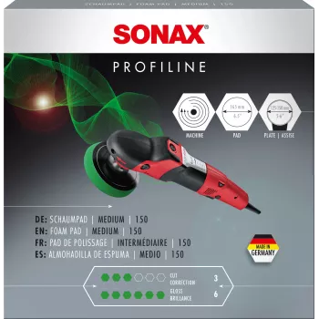 SONAX PROFILINE 150 gobica za poliranje, srednja, zelena