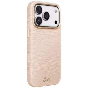 UNIQ Coehl Mirelle ovitek za iPhone 18 Pro / 17 Pro, magnetno polnjenje, roza