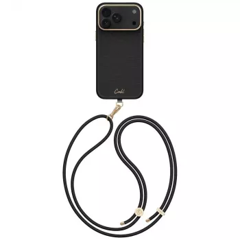UNIQ Coehl Mirelle ovitek za iPhone 18 Pro Max / 17 Pro Max, magnetno polnjenje, črn