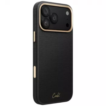 UNIQ Coehl Mirelle ovitek za iPhone 18 Pro Max / 17 Pro Max, magnetno polnjenje, črn