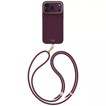 UNIQ Coehl Mirelle ovitek za iPhone 18 Pro Max / 17 Pro Max, magnetno polnjenje, bordo