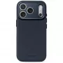 Decoded Leather Backcover – usnjen ovitek za iPhone 18 Pro Max / 17 Pro Max, združljiv z MagSafe (polnočna)