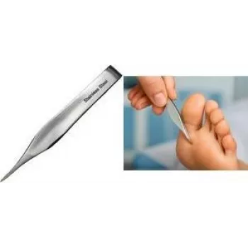 FIRST AID ONLY pinceta za trske, 144 mm, srebrna iz nerjavnega jekla, za fino prijemanje in držanje