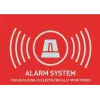 ABUS AU1315 opozorilna nalepka za alarm (UK), 74 x 52,5 mm