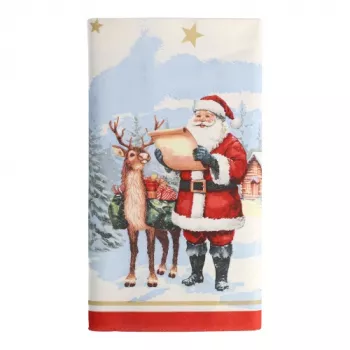 PAPSTAR prt Dear Santa 37224, bel, 120,0 x 180,0 cm