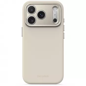 Decoded AntiMicrobial silikonski hrbtni ovitek za iPhone 18 Pro Max / 17 Pro Max, MagSafe, Pebble Grey