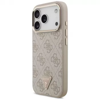 Guess ovitek 4G Triangle Logo MagSafe za iPhone 18 Pro / 17 Pro, rožnato zlata