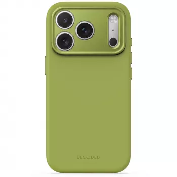 Decoded AntiMicrobial silikonski hrbtni del za iPhone 18 Pro Max / 17 Pro Max, združljiv z MagSafe, mahovno zelena