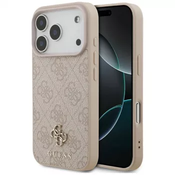 Guess ovitek 4G Small Classic Logo MagSafe za iPhone 18 Pro / 17 Pro, roza
