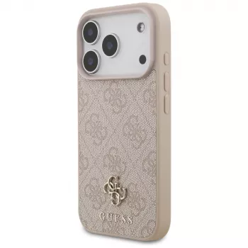 Guess ovitek 4G Small Classic Logo MagSafe za iPhone 18 Pro / 17 Pro, roza