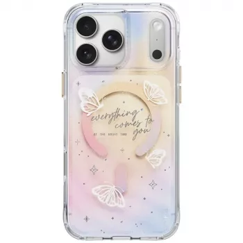 UNIQ Coehl Ellie ovitek za iPhone 18 Pro Max / 17 Pro Max, magnetno polnjenje, Prism Bloom