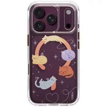 UNIQ Coehl Elysie ovitek za iPhone 18 Pro / 17 Pro, magnetno polnjenje, Whiskered Dreams