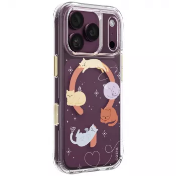 UNIQ Coehl Elysie ovitek za iPhone 18 Pro / 17 Pro, magnetno polnjenje, Whiskered Dreams