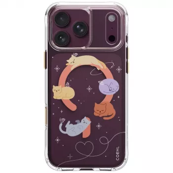 UNIQ Coehl Elysie ovitek za iPhone 18 Pro Max / 17 Pro Max, magnetno polnjenje, Whiskered Dreams