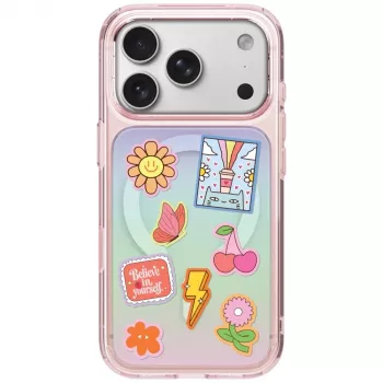 UNIQ Coehl Estelle ovitek za iPhone 18 Pro Max / 17 Pro Max, magnetno polnjenje, roza