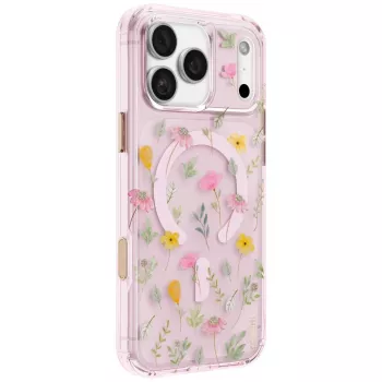 UNIQ Coehl Evie ovitek za iPhone 18 Pro Max / 17 Pro Max, magnetno polnjenje, roza