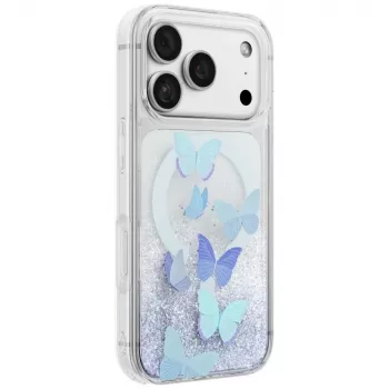 UNIQ Coehl Aria ovitek za iPhone 18 Pro / 17 Pro, magnetno polnjenje, moder