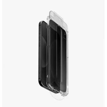 UNIQ Optix SwiftFit Privacy DX2 kaljeno steklo za iPhone 18 Pro Max, s pripomočkom za namestitev