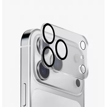 UNIQ Optix Clearshield Frameguard zaščitno steklo za kamero za iPhone 18 Pro Max, kristalno čisto, z aplikatorjem