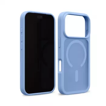 Crong Matte Magnetic MagSafe ovitek za iPhone 18 Pro / 17 Pro, moder