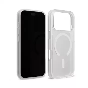 Crong Matte Magnetic MagSafe ovitek za iPhone 18 Pro / 17 Pro, bel