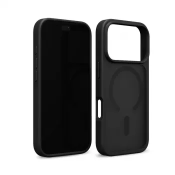 Crong Matte Magnetic MagSafe ovitek za iPhone 18 Pro Max / 17 Pro Max, črn